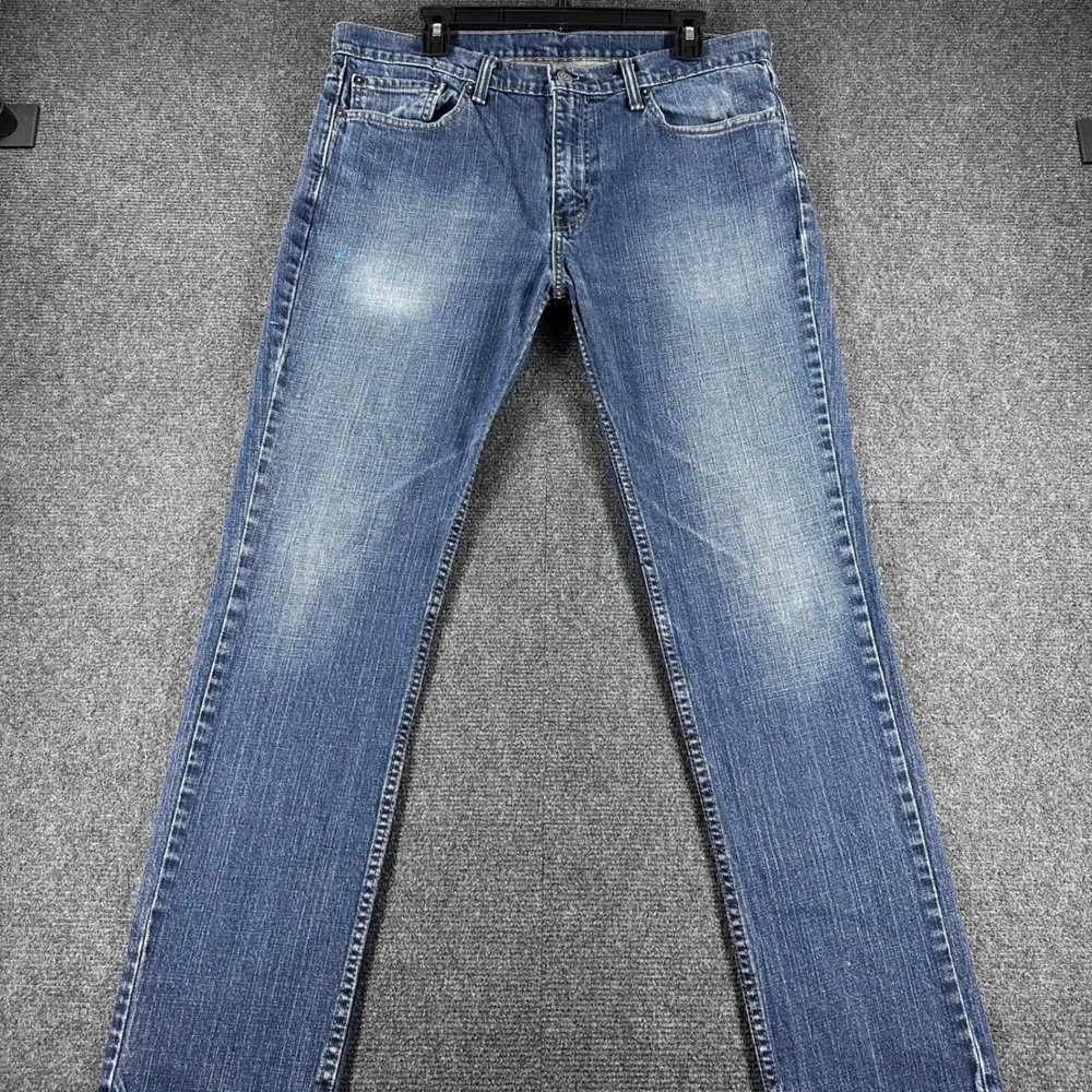 Levis 511 Slim Fit Jeans Mens 36x32 Blue Medium Wash Denim Stretch Casual